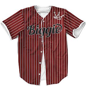 Biggie Smalls Outfit - The Notorious Biggie Smalls MLB Maroon Red Dope Swag Baseball Jersey