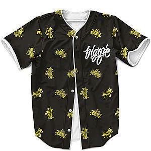 Biggie Smalls Outfit - Biggie Smalls Thug Simple Elegant Yellow Black Pattern Baseball Jersey