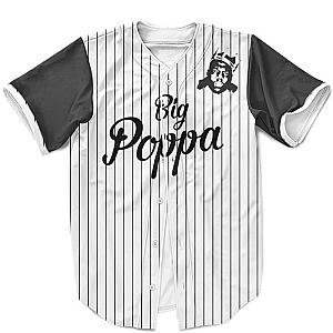 Biggie Smalls Outfit - Biggie Smalls The Notorious MLB Inspired Pinstripe White Black Baseball Jersey