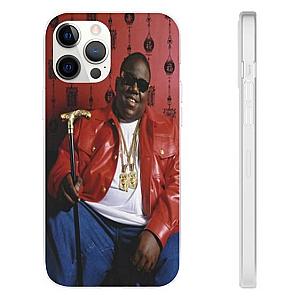 Biggie Smalls Outfit - Biggie Smalls Happy Vibe Holding His Cane iPhone 12 Cover