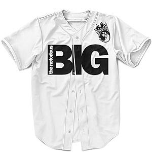 Biggie Smalls Outfit - Biggie Smalls The Notorious BIG Minimalist White Awesome Baseball Shirt