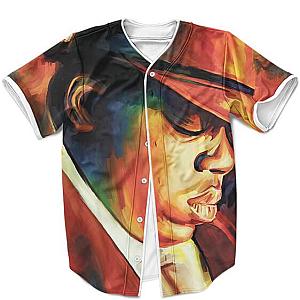 Biggie Smalls Outfit - Big Poppa Side View Fine Artwork Cool Baseball Jersey