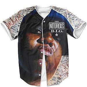 Biggie Smalls Outfit - Biggie Smalls The Notorious BIG Graffiti Design Dope Baseball Jersey