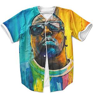 Biggie Smalls Outfit - Big Poppa Painting Design Acrylic Texture Amazing Baseball Jersey