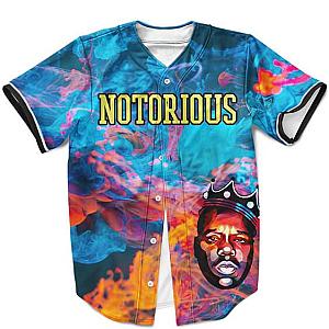 Biggie Smalls Outfit - Biggie Smalls Rapper Trippy Smoke Design Amazing Baseball Jersey