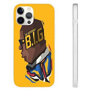 Biggie Smalls Outfit - The Notorious B.I.G Minimalist Yellow iPhone 12 Fitted Case