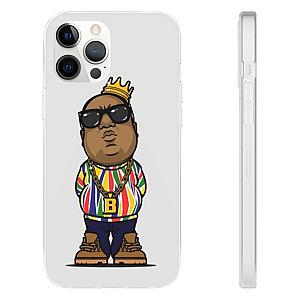 Biggie Smalls Outfit - Chibi Biggie Smalls Gold Necklace With Crown iPhone 12 Case