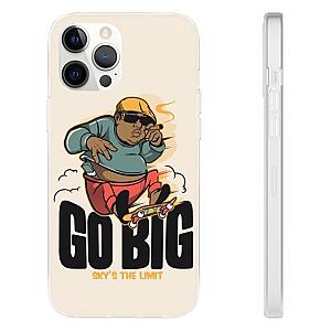 Biggie Smalls Outfit - Biggie Riding Skateboard Go Big Sky&#039;s The Limit iPhone 12 Case