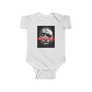 TuPac &amp; Biggie Smalls Outfit - 2Pac Shakur And The Notorious Big Trust Nobody Baby Onesie