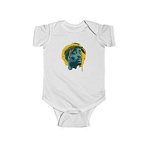 TuPac Outfit - Vibrant 2Pac Makaveli Rising Sun Portrait Baby Bodysuit