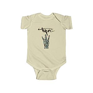 TuPac Outfit - Rapper Gangsta Famous Tupac Shakur Hand Sign Baby Onesie