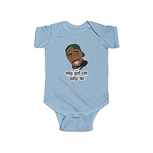 TuPac Outfit - Only God Can Judge Me 2pac Makaveli Hustlin Baby Bodysuit