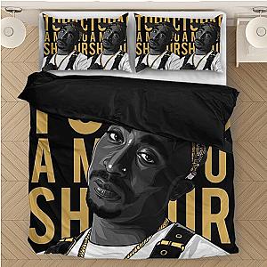 TuPac Outfit - 2pac Amaru Shakur Thug Life Gold Black Cool Bedding Set