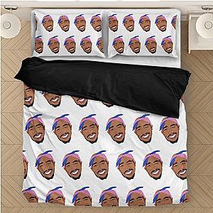 TuPac Outfit - Tupac Makaveli Cute Bubbly Head Elegant Pattern Bedding Set