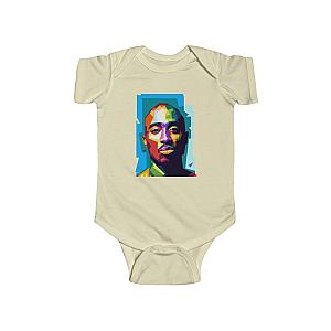 TuPac Outfit - Abstract 2pac Amaru Shakur Colorful Portrait Baby Onesie