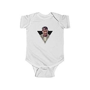 TuPac Outfit - 2Pac Amaru Shakur Hustlin White Sox Cap Baby Bodysuit