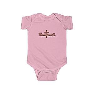 TuPac Outfit - 2Pac Hustlin Red Makaveli Cross Logo Baby Toddler Onesie