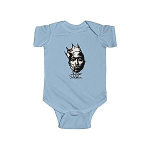 TuPac Outfit - Crowned 2Pac Amaru Shakur Tribute Art Baby Toddler Onesie