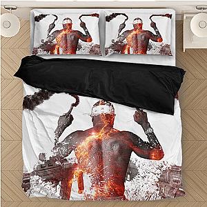 TuPac Outfit - Tupac Shakur Middle Finger Guns And Smoke Dope Bedding Set