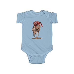 TuPac Outfit - Tupac Makaveli Melting Art Legend Tribute Baby Bodysuit