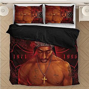 TuPac Outfit - 2pac Shakur RIP Since 1996 Fantastic Red Bedding Set