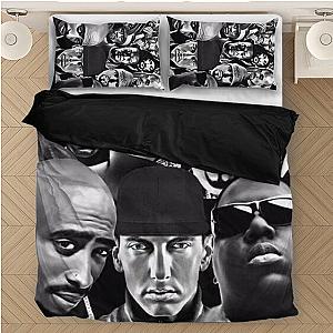 TuPac &amp; Biggie &amp; Eminem Outfit - Tupac Makaveli Eminem Biggie Greatest Rappers Dope Bedding Set