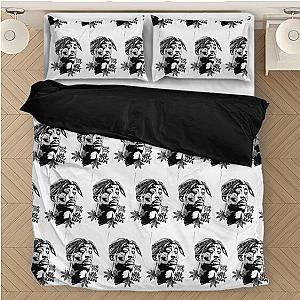 TuPac Outfit - Tupac Amaru Shakur Zombie Art White Fantastic Bedding Set