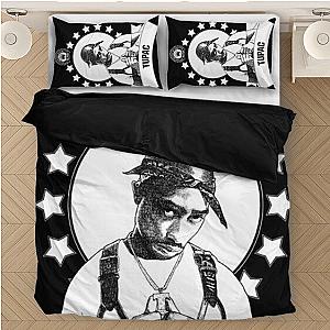 TuPac Outfit - Tupac Amaru Shakur Black White Artistic Design Cool Bedding Set