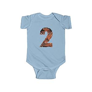 TuPac Outfit - Number 2 Tupac Makaveli Symbolic Pop Art Baby Onesie