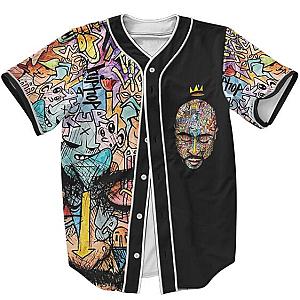 TuPac Outfit - Classic Graffiti Street Art Tupac Makaveli Shakur Baseball Jersey