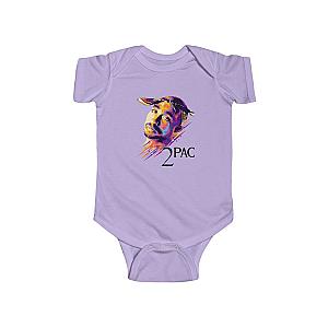 TuPac Outfit - American Hip-Hop Rapper 2Pac Amaru Shakur Pop Art Baby Onesie