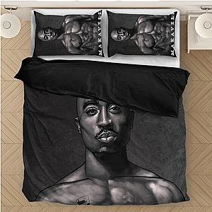 TuPac Outfit - 2pac Shakur Makaveli Black White Portrait Wonderful Bedding Set