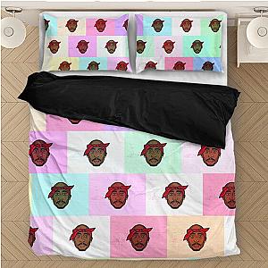 TuPac Outfit - Tupac Makaveli Rainbow Colours Cute Pattern Bedding Set