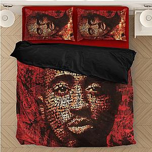 TuPac Outfit - 2pac Shakur 2pacalypse Red Portrait Artwork Amazing Bedding Set