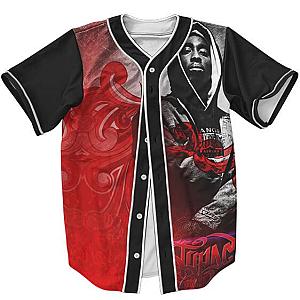 TuPac Outfit - Tribute to The Legendary Gangsta Rapper Tupac Baseball Jersey