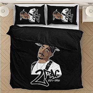 TuPac Outfit - 2pac Shakur Sticker Art Design Dope Black Bedding Set