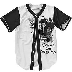 TuPac Outfit - West Coast Style Tupac Only God Can Judge Me Baseball Jersey