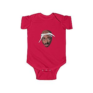 TuPac Outfit - Legendary Rapper Tupac Shakur Head Art Baby Toddler Onesie