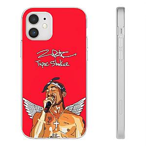 TuPac Outfit - Angel 2Pac Makaveli Shakur Singing Awesome Red iPhone 12 Case