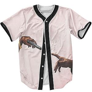 TuPac Outfit - The Creation of Adam Art Tupac Shakur Design Baseball Jersey