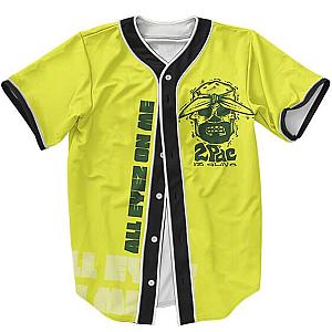 TuPac Outfit - All Eyez On Me Tupac Is Alive Art Neon Green Baseball Jersey