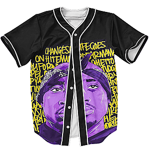 TuPac Outfit - Awesome Popular Song by Tupac Shakur Artwork Baseball Jersey