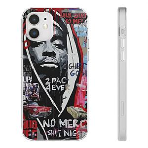 TuPac Outfit - Badass Ghetto Tupac Amaru Shakur Collage Art iPhone 12 Case