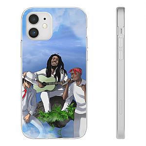 TuPac Outfit - Tupac Shakur MJ &amp; Bob Marley Jamming On Heaven iPhone 12 Case