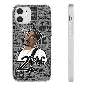 TuPac Outfit - Thug Ghetto Rapper 2Pac Makaveli Newspaper Art iPhone 12 Case