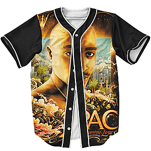 TuPac Outfit - California Love West Coast Tupac 25th Anniversary Baseball Jersey