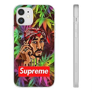 TuPac Outfit - 2Pac Makaveli Supreme Inspired Marijuana Art iPhone 12 Case