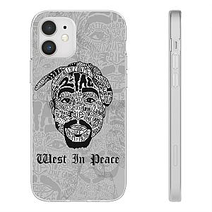 TuPac Outfit - Tupac Shakur West In Peace Thug Life Rapper Dope iPhone 12 Case