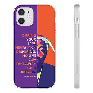 TuPac Outfit - Tupac Amaru Shakur Motivational Quote Colorful iPhone 12 Case