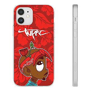 TuPac Outfit - Tupac Shakur Makaveli Red Rose Art Awesome iPhone 12 Case